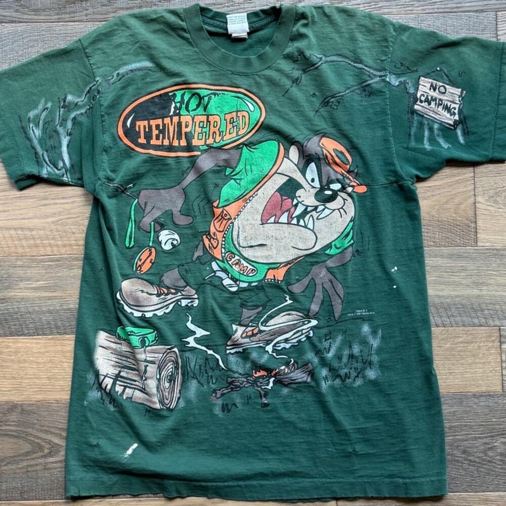 Vintage '97 Tasmanian Devil Camping AOP FREEZE Shirt